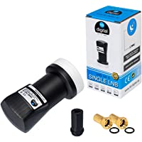 Los mejores  - HB-Digital LNB LNC - Conector con contactos chapados en oro para cable de televisión de alta definición- para FULL HD TV…